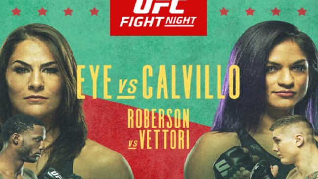 Jessica Eye y Cinthya Calvillo estelarizan este sábado el UFC Fight Night en Las Vegas