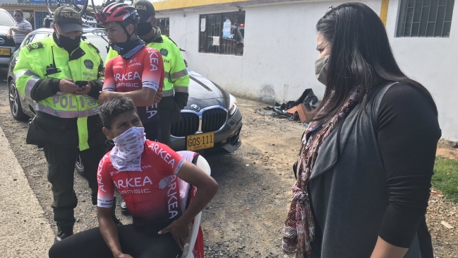 Nairo Quintana sufrió un accidente mientras entrenaba en Colombia