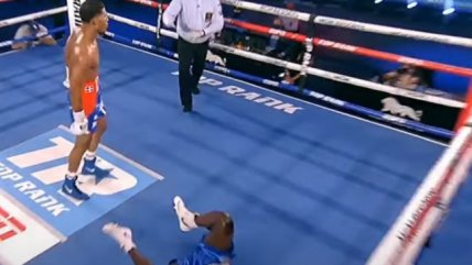 Duró un round y poco más: Elvis Rodríguez noqueó a Dennis Okoth con impresionante puñetazo