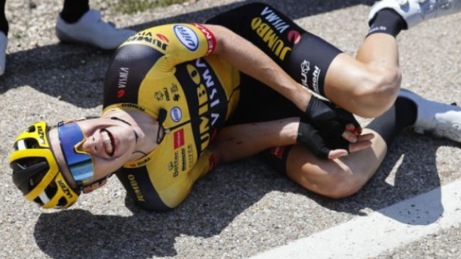 Ciclista holandés perdió un dedo en accidente durante la Vuelta a Burgos en España