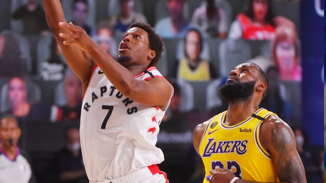 Kyle Lowry lideró la victoria de Toronto Raptors sobre Los Angeles Lakers en la NBA