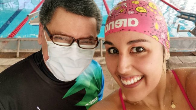 Bárbara Hernández, la "Sirena de Hielo" volvió a entrenar: Amo sentir el agua