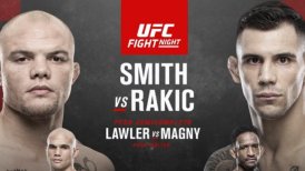 Smith y Rakic disputarán una vibrante pelea estelar del UFC Fight Night en Las Vegas
