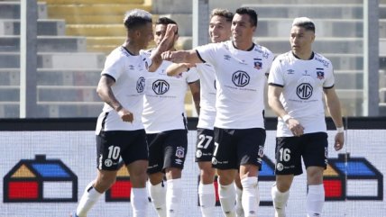 Sin abrazos: Así celebró Colo Colo el gol de Paredes, primero en el regreso del fútbol chileno