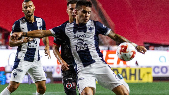 Sebastián Vegas fue titular en la derrota de Monterrey ante Tijuana de Pablo Guede