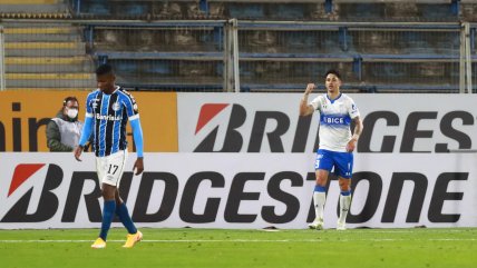Universidad Católica golpeó primero ante Gremio con un zurdazo de Fernando Zampedri
