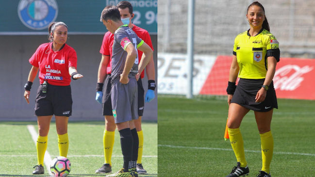 Árbitras Belén Carvajal y Leslie Vásquez destacaron en nueva jornada del fútbol chileno