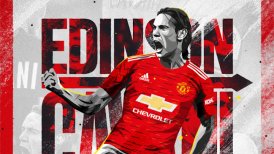 Manchester United oficializó la incorporación del uruguayo Edinson Cavani
