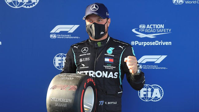 Valtteri Bottas firmó la pole position en el Gran Premio de Eifel