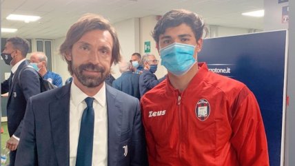 Luis Rojas se encontró con Andrea Pirlo tras su primera citación en la Serie A