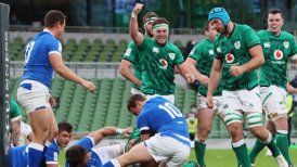 Irlanda aplastó a Italia y se candidateó al título en el reinicio del Seis Naciones