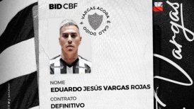 Eduardo Vargas fue registrado por Atlético Mineiro y está a disposición para debutar en el Brasileirao