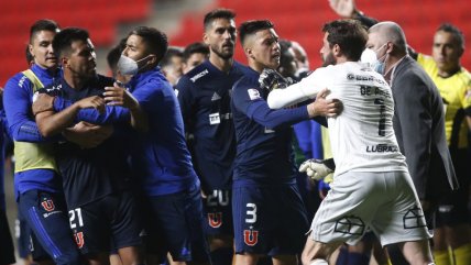 La fuerte pelea entre jugadores de U. de Chile tras la derrota contra Unión La Calera