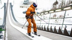 La increíble hazaña acrobática en esquí del medallista suizo Fabián Bösch