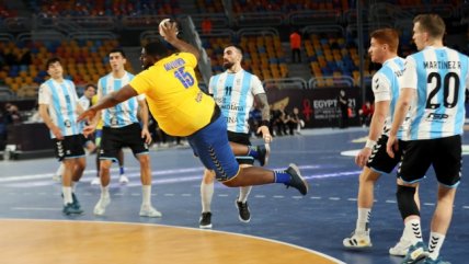 Seleccionado congoleño sorprendió a Argentina por su contextura en el Mundial de balonmano