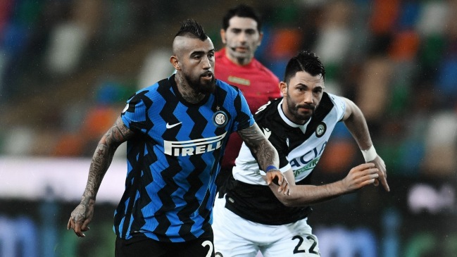 Inter con Vidal y Alexis igualó con Udinese y desaprovechó otra vez la opción de alcanzar a Milan