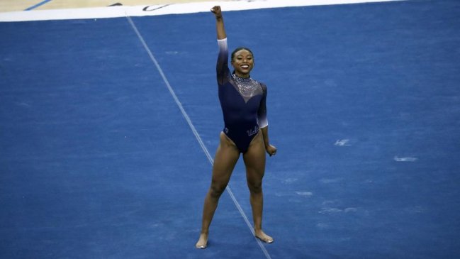 La gimnasta Nia Dennis deslumbró y reivindicó la cultura afroamericana al son de Beyonce y 2Pac
