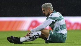 Diego Valdés sufrió una fractura en entrenamiento de Santos Laguna y será operado