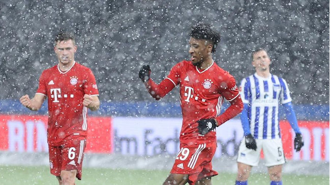 Bayern Munich alargó su triunfal racha en la Bundesliga tras derrotar a Hertha Berlin