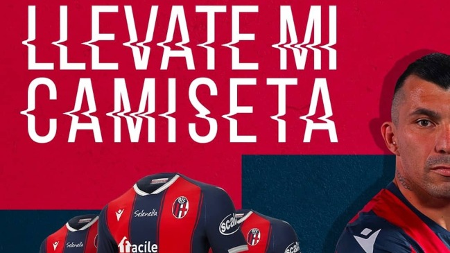 Gary Medel sorteará 25 camisetas de Bologna entre sus fanáticos