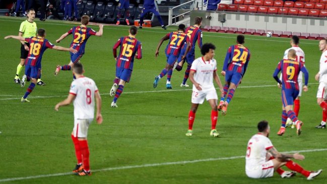 Barcelona logró épica remontada ante Sevilla y jugará la final de la Copa del Rey