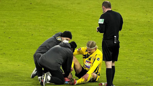 Borussia Dortmund sufre con la lesión de Haaland en la caída ante Bayern Munich