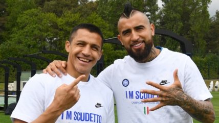 Inter de Milán celebró su título con Alexis y Vidal a la cabeza