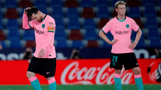 Barcelona se farreó el triunfo contra Levante e hipotecó gran parte de sus opciones al título de liga