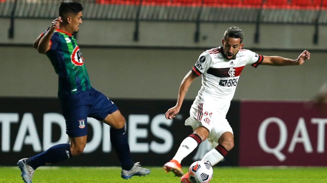 Unión La Calera cedió una importante ventaja y resignó un empate con el poderoso Flamengo