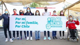 Deportistas reforzaron campaña para vacunarse contra el coronavirus
