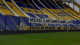 La Bombonera tendrá lienzo dedicado a Messi para este martes en Copa Libertadores