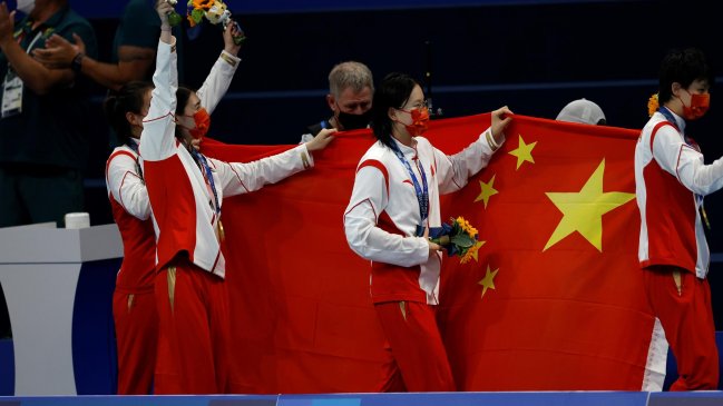 China desplazó a Japón de la cima del medallero olímpico de Tokio 2020