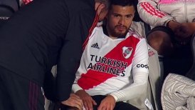 Paulo Díaz salió lesionado en empate de River ante Huracán y preocupó de cara al Superclásico