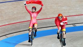 China conquistó el oro olímpico en la prueba de velocidad en ciclismo de pista