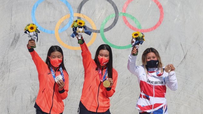 Sakura Yosozumi ganó el primer oro olímpico en la modalidad parque del skate