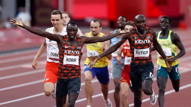 Emmanuel Korir y Ferguson Rotich dieron doblete de oro y plata a Kenia en los 800 metros planos