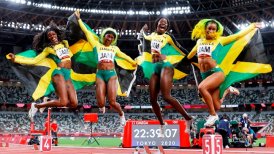 Jamaica logró el oro en los 4x100 femeninos en los Juegos Olímpicos de Tokio