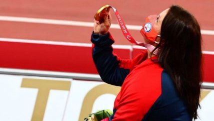 Francisca Mardones recibió su medalla de oro en Tokio