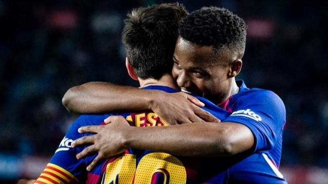 Ansu Fati heredó el número 10 de Lionel Messi en FC Barcelona