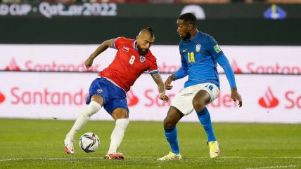 "Se deja caer": Así procedió el VAR en el penal reclamado no cobrado a Vidal ante Brasil