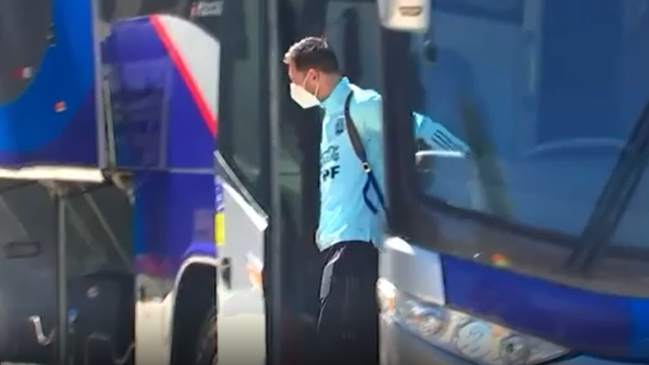 ¿Cojea? Así llegó Messi a Sao Paulo tras el patadón criminal que recibió ante Venezuela