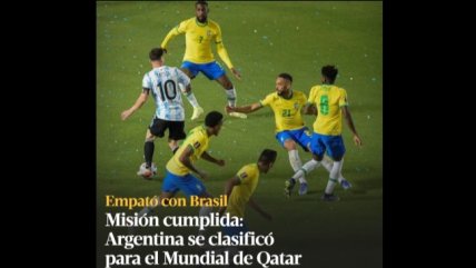 "Misión cumplida": Prensa argentina celebró la clasificación al Mundial de su selección