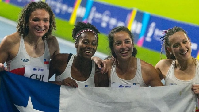 El atletismo femenino logró medalla de plata para Chile en los 4x400 de los Panamericanos Junior