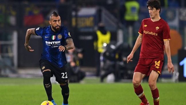 Alexis Sánchez y Arturo Vidal aportaron en cómoda victoria de Inter sobre la Roma de Mourinho