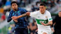 Enzo Roco participó como titular en triunfo de Elche sobre Cádiz