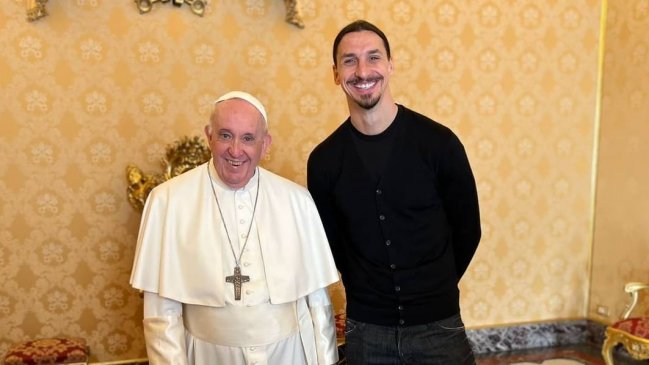 El Papa Francisco recibió a Zlatan Ibrahimovic en el Vaticano