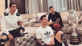 "Bien acompañados": Messi, Di María y Paredes se lucieron con foto de la Copa América en París