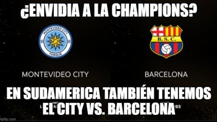 ¿Envidia a la Champions? Los memes por el choque del City contra Barcelona en la Libertadores