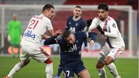 Olympique de Lyon frenó a un PSG que extrañó a Lionel Messi