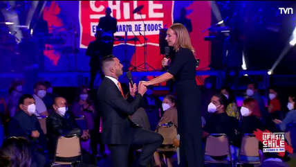 Mauricio Pinilla debutó como animador de festivales en "La Fiesta de Chile" de TVN